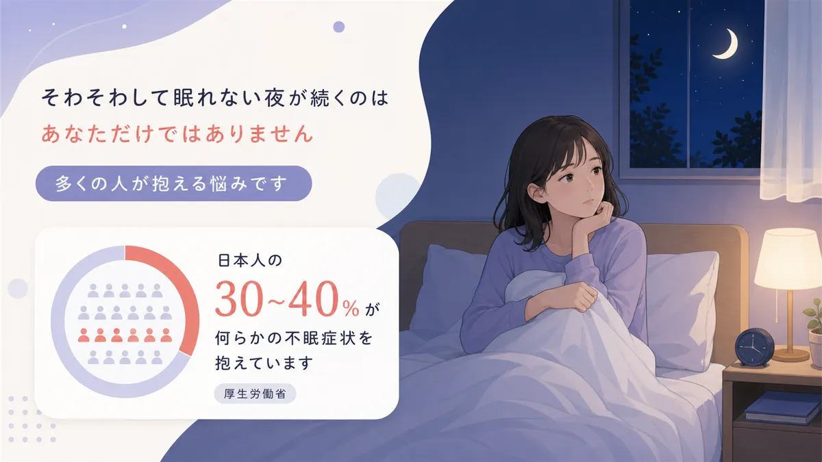 多くの人が抱える悩みであることを伝えます。