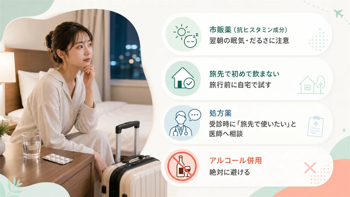 薬の使用に関する注意事項を解説します。