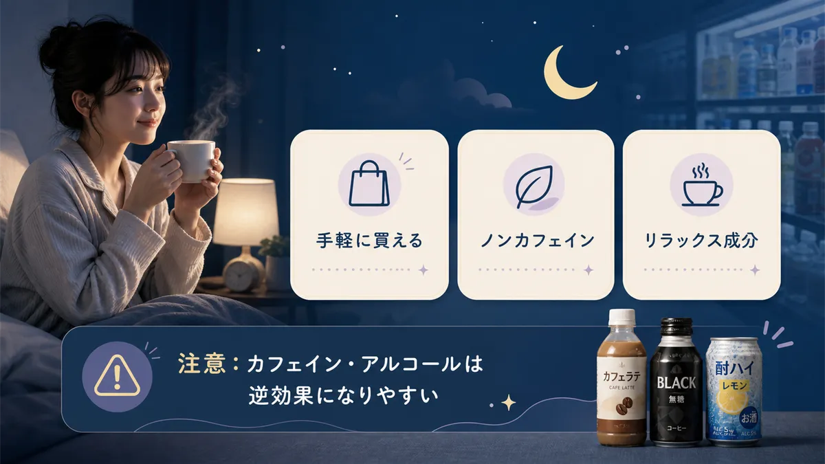 手軽に入手できる飲み物が睡眠を助ける理由を解説します。