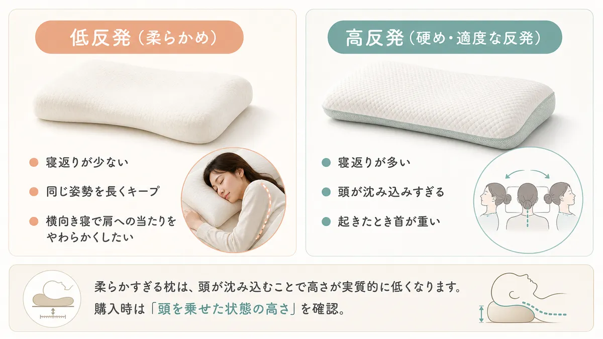 硬さは好みだけでなく寝姿勢や体格との相性もあり、それぞれに向いているケースがあります。