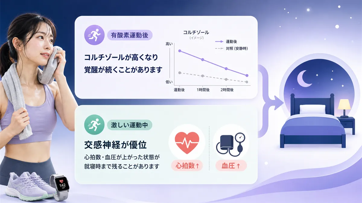 運動後に分泌されるホルモンが覚醒状態を維持する仕組みを解説します。