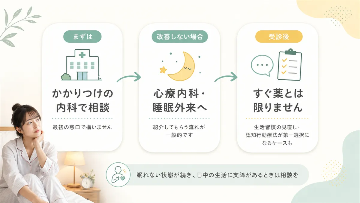 受診科の選び方を案内し、受診の目安を示します。