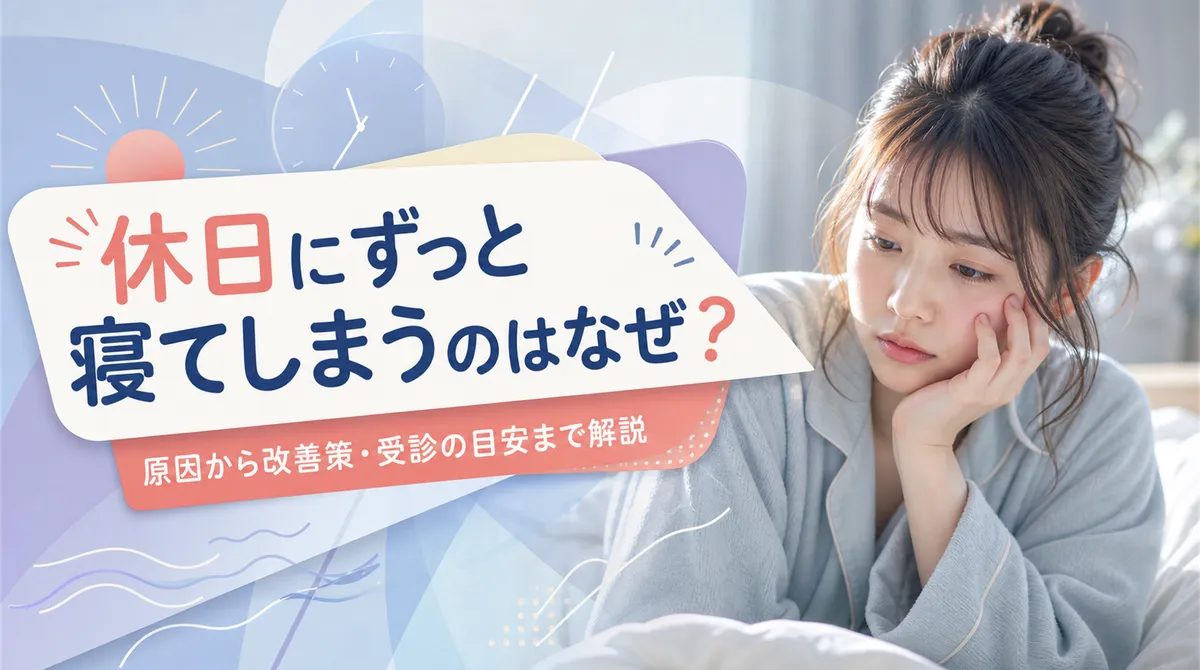 休日にずっと寝てしまうのはなぜ？原因から改善策・受診の目安まで解説