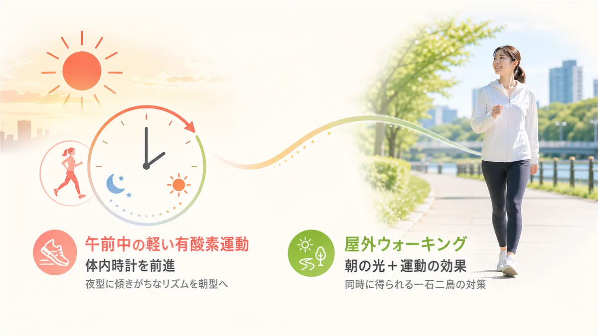 運動のタイミングと効果について解説します。