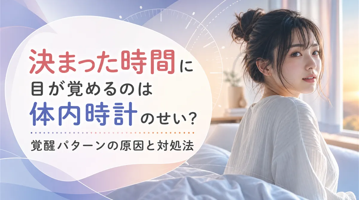 決まった時間に目が覚めるのは体内時計のせい？覚醒パターンの原因と対処法