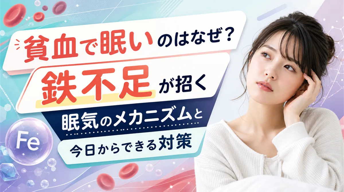 貧血で眠いのはなぜ？鉄不足が招く眠気のメカニズムと今日からできる対策