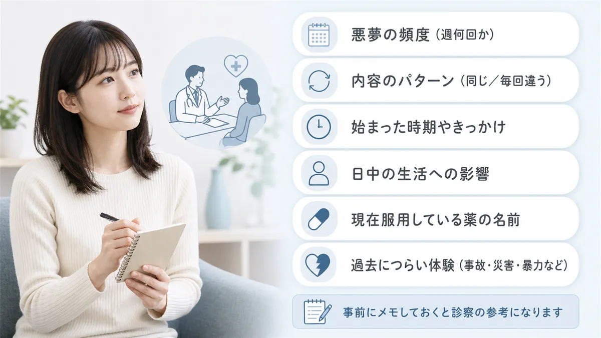 受診時に伝えると役立つ情報を紹介します。