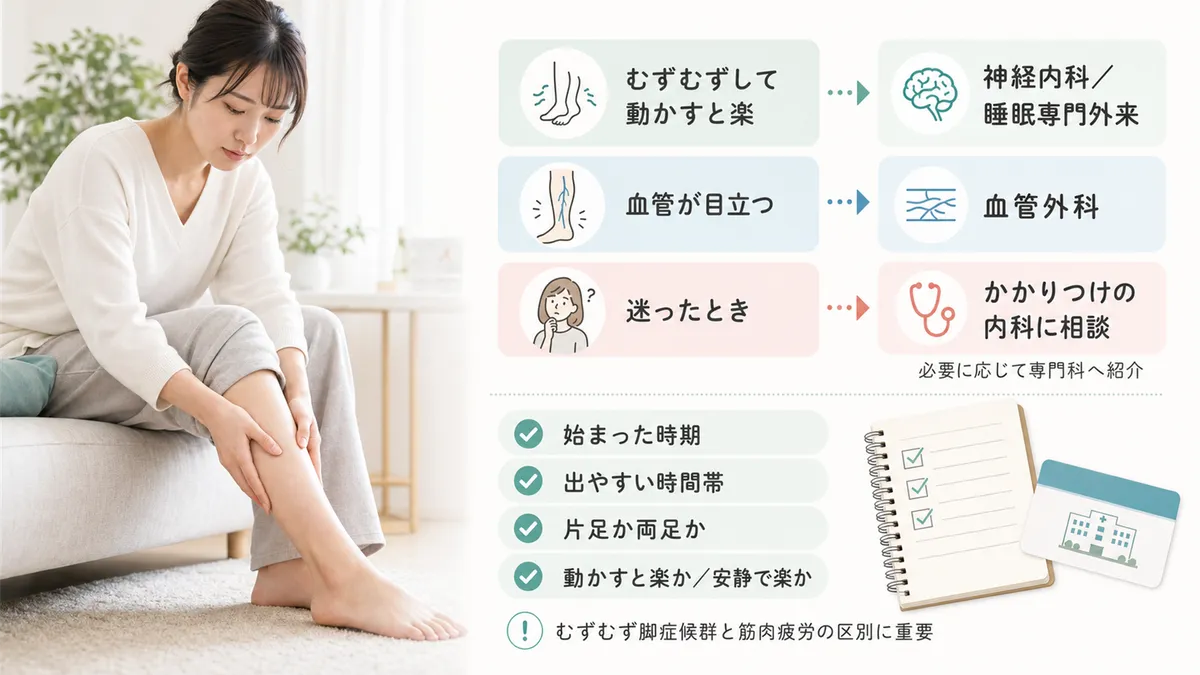 症状別の受診科ガイドと、受診前に整理しておくとよいことを紹介します。